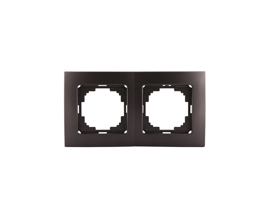 ჩარჩო ორიანი touran black - 24220092 — როზეტები და ჩამრთველები